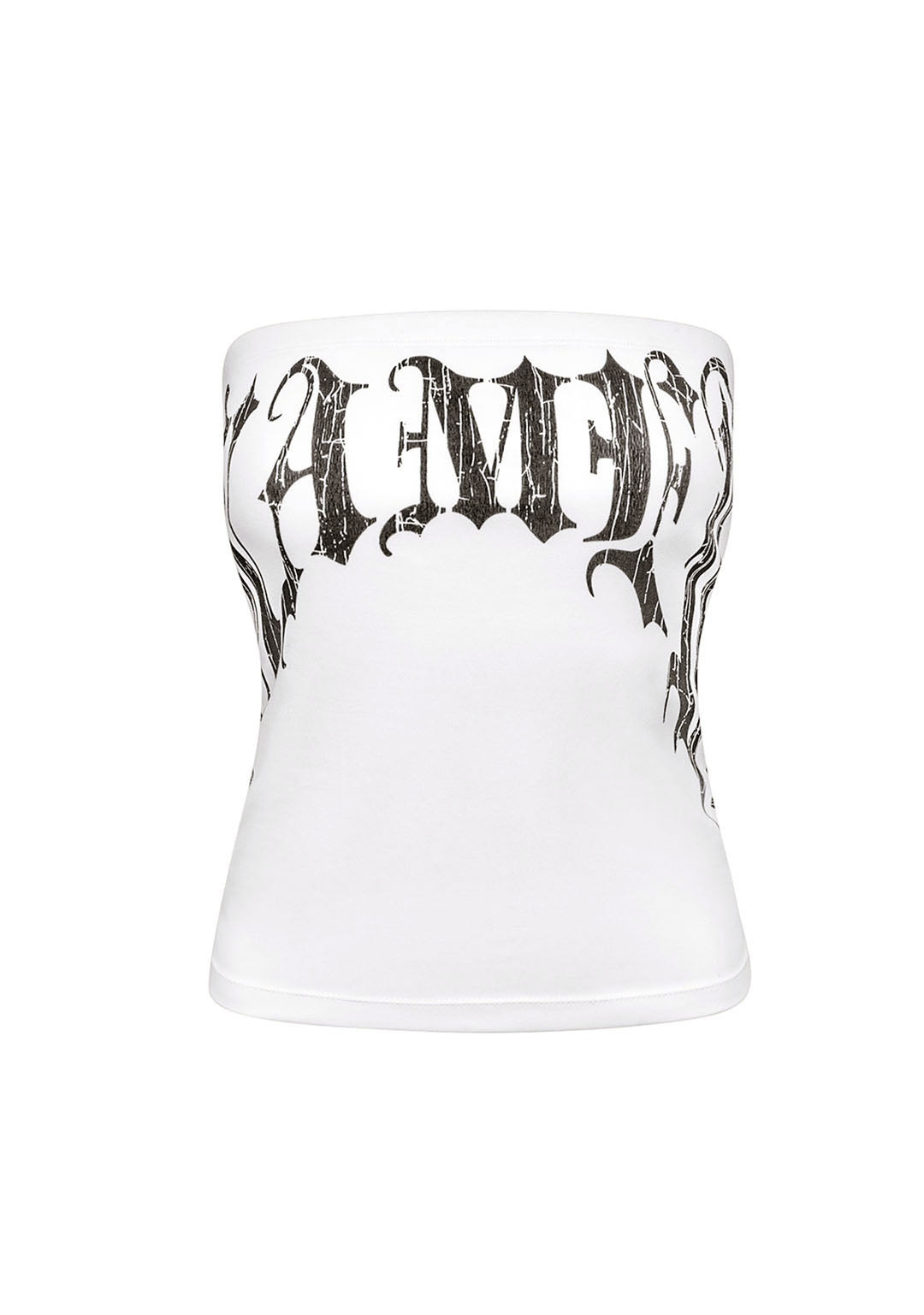 OLD ENGLISH TUBE TOP WHITE