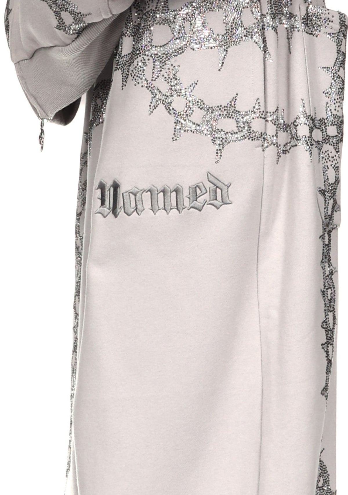 OMEN RHINESTONE OVERSIZED SWEATPANTS SMOKE GREY