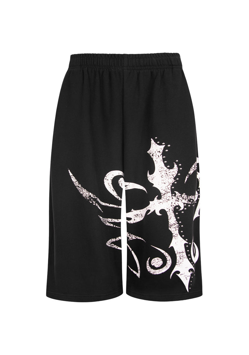OUTLAW OVERSIZED SWEATSHORTS BLACK