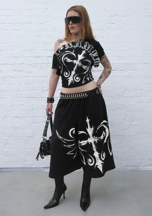 OUTLAW OVERSIZED SWEATSHORTS BLACK