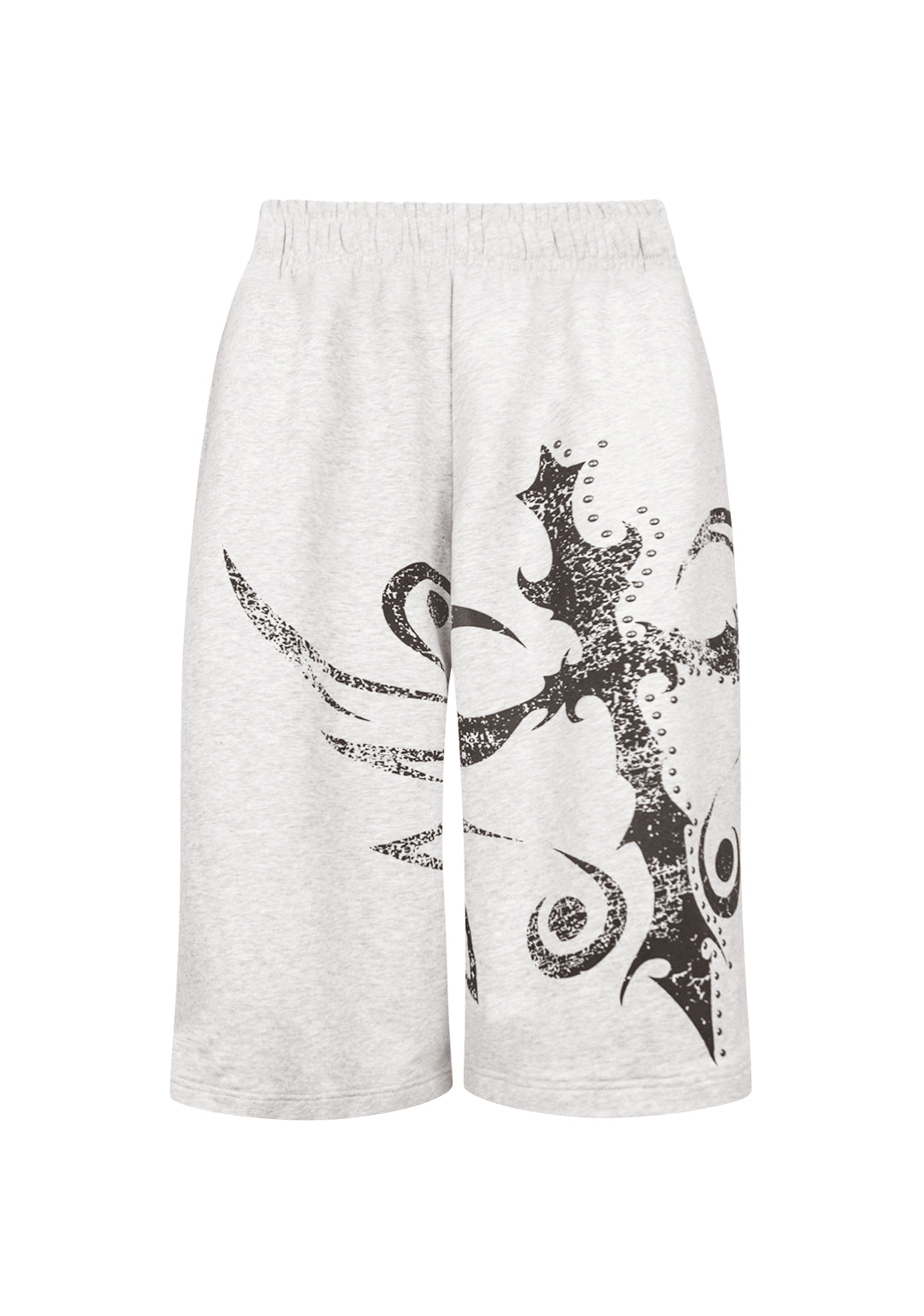 OUTLAW OVERSIZED SWEATSHORTS GREY MARL