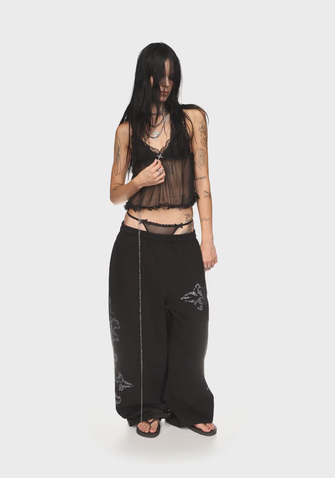 Feral Sheer Mesh Cami Top Black – NAMED COLLECTIVE®