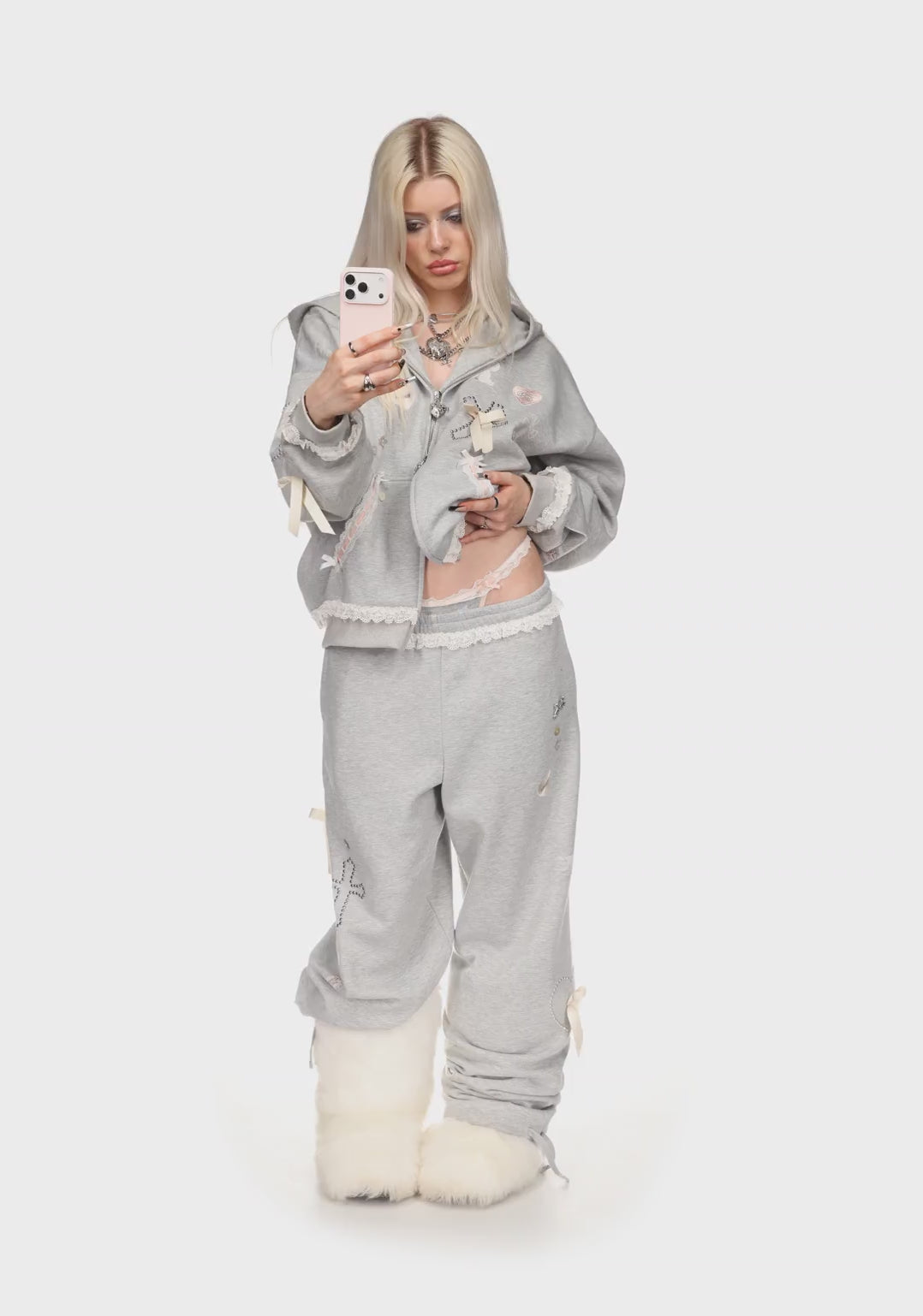 Whisper Oversized Sweatpants Grey Marl – NAMED COLLECTIVE®