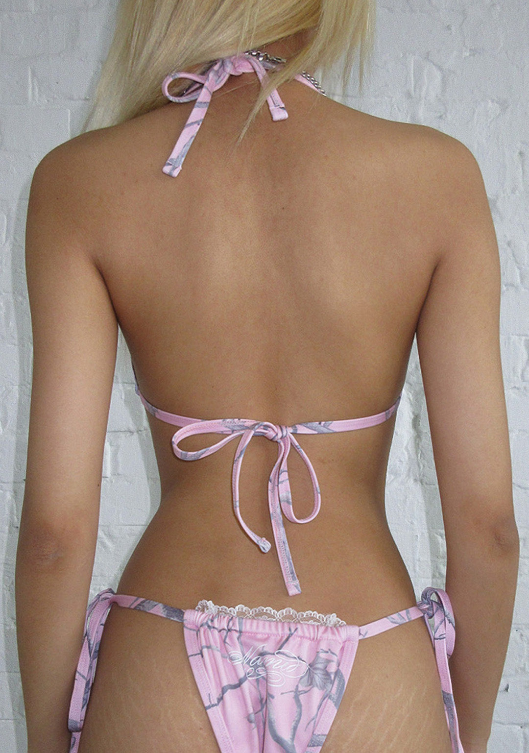 PREY BIKINI TOP PINK CAMO