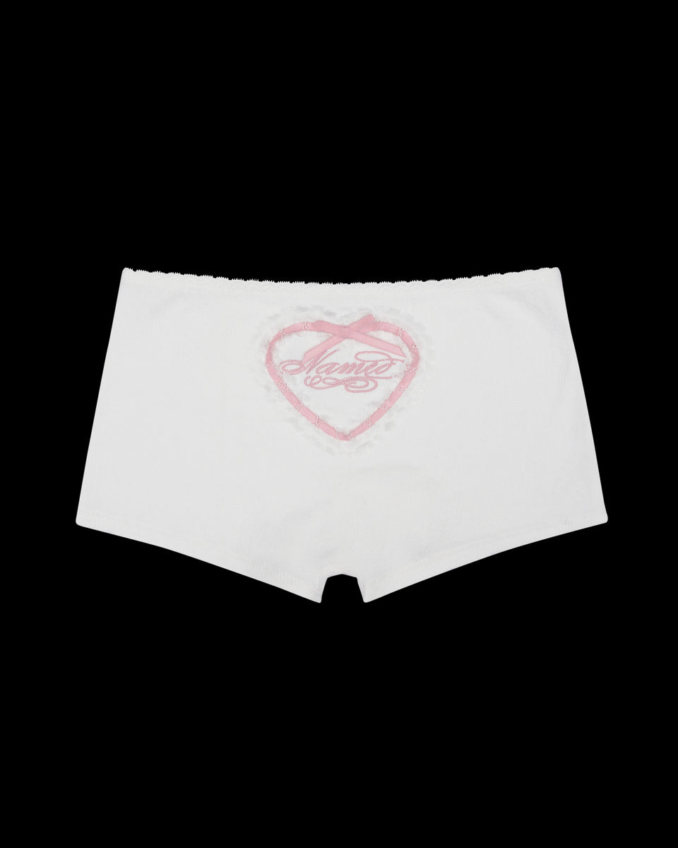 PREY RIBBON HOTPANT SHORTS WHITE