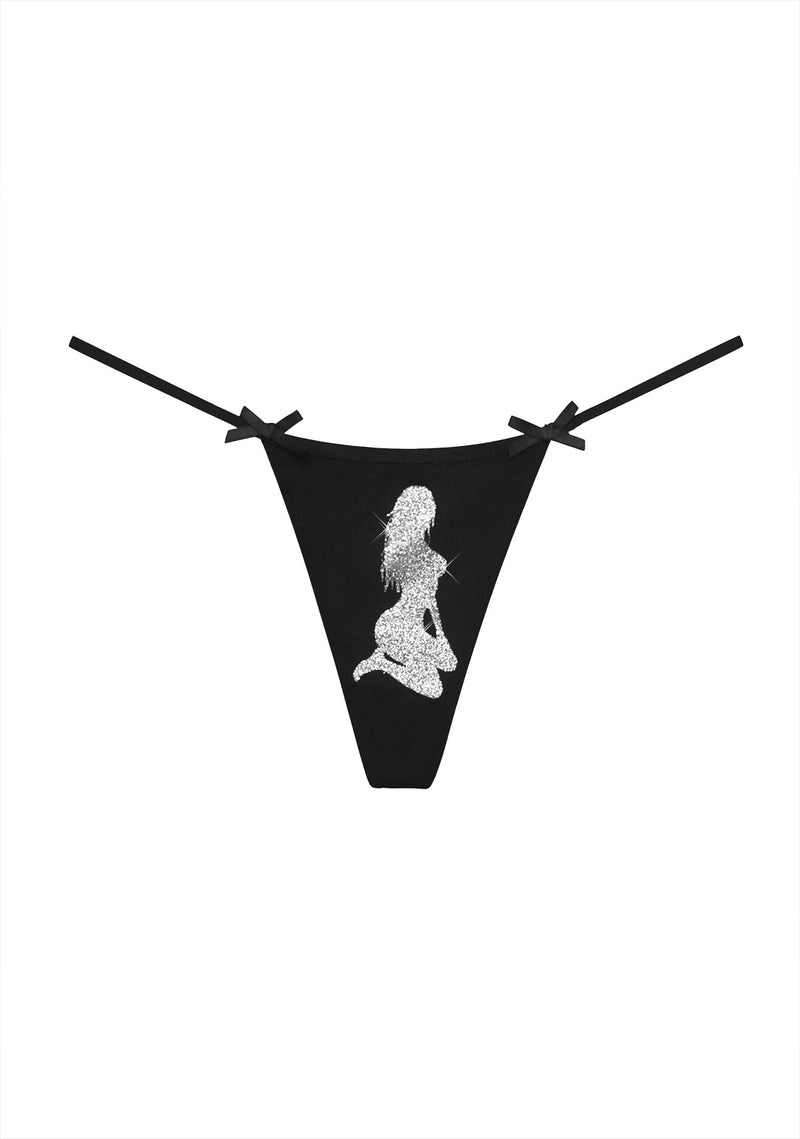 RISK SILHOUETTE THONG BLACK