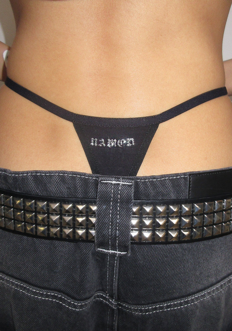 RISK SILHOUETTE THONG BLACK