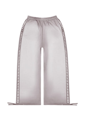 RUMOUR STUDDED OVERSIZED SWEATPANTS GRADIENT GREY