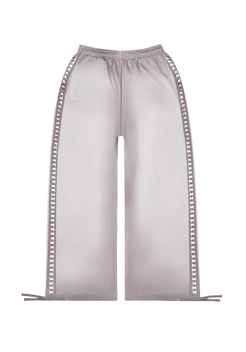 RUMOUR STUDDED OVERSIZED SWEATPANTS GRADIENT GREY