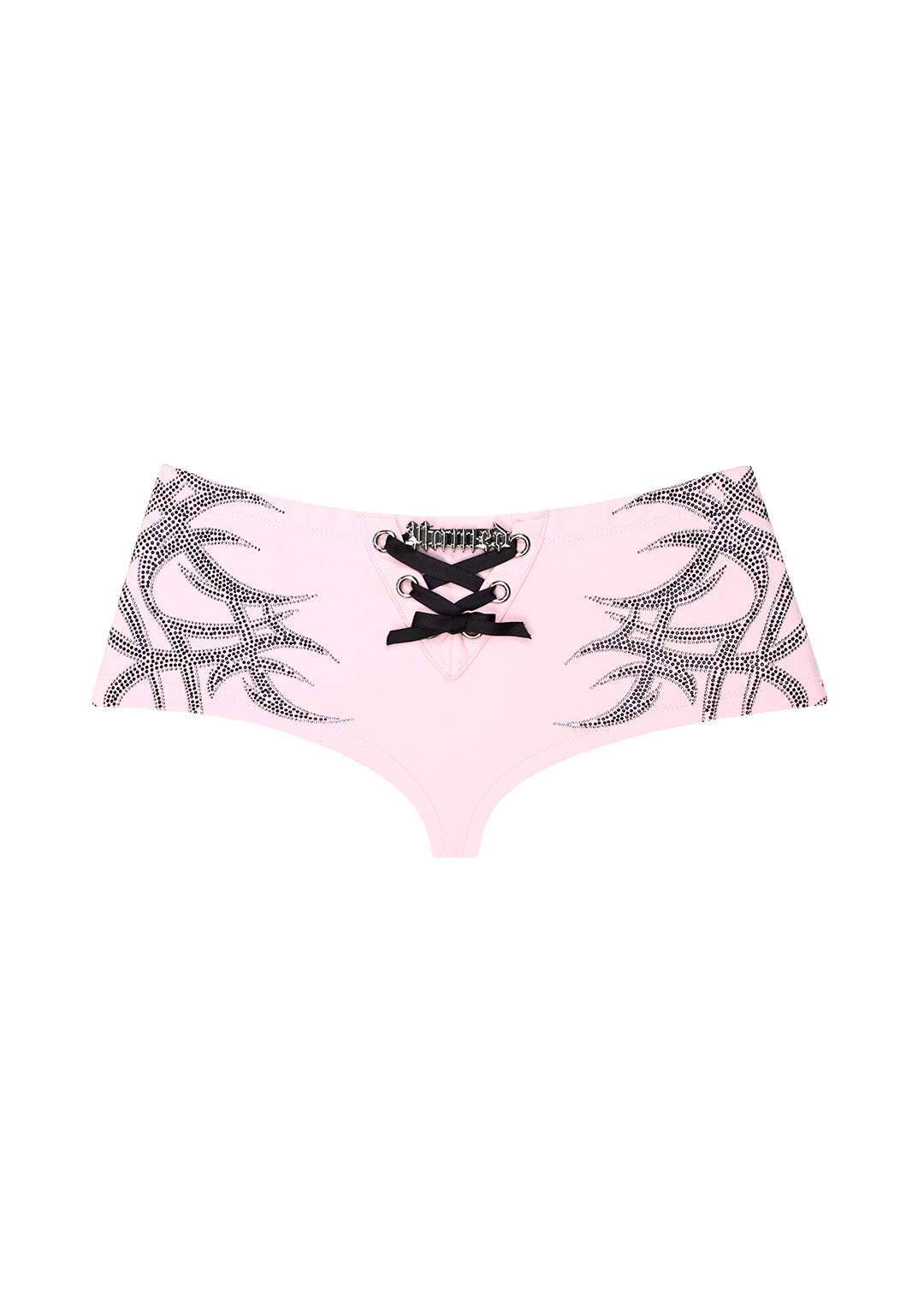 SIGNAL RHINESTONE HOTPANTS BABY PINK