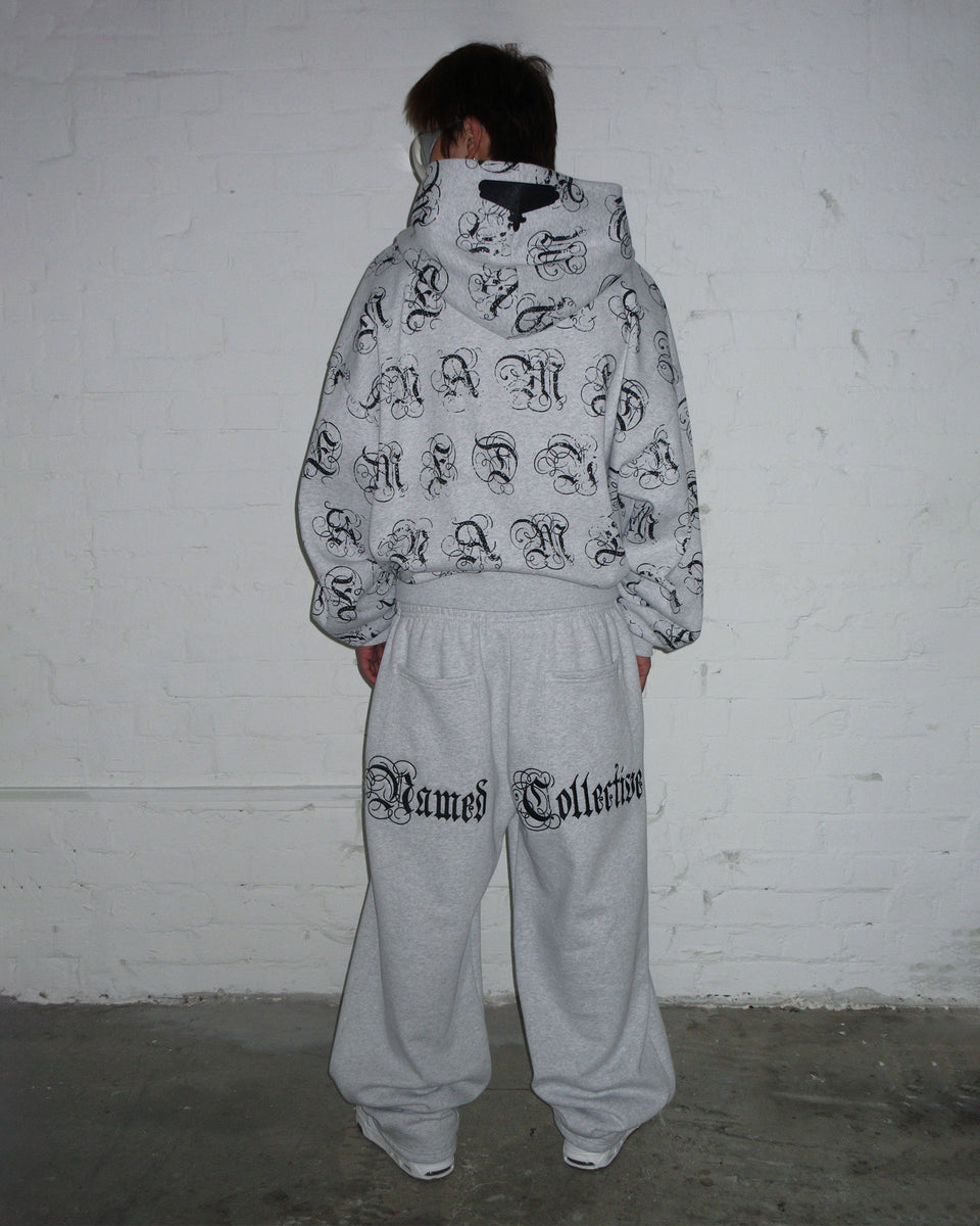 SIGNATURE OVERSIZED SWEATPANTS GREY MARL