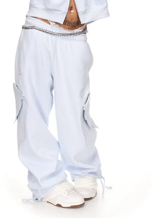 STITCH WINGS OVERSIZED SWEATPANTS BABY BLUE (DETACHABLE WINGS)