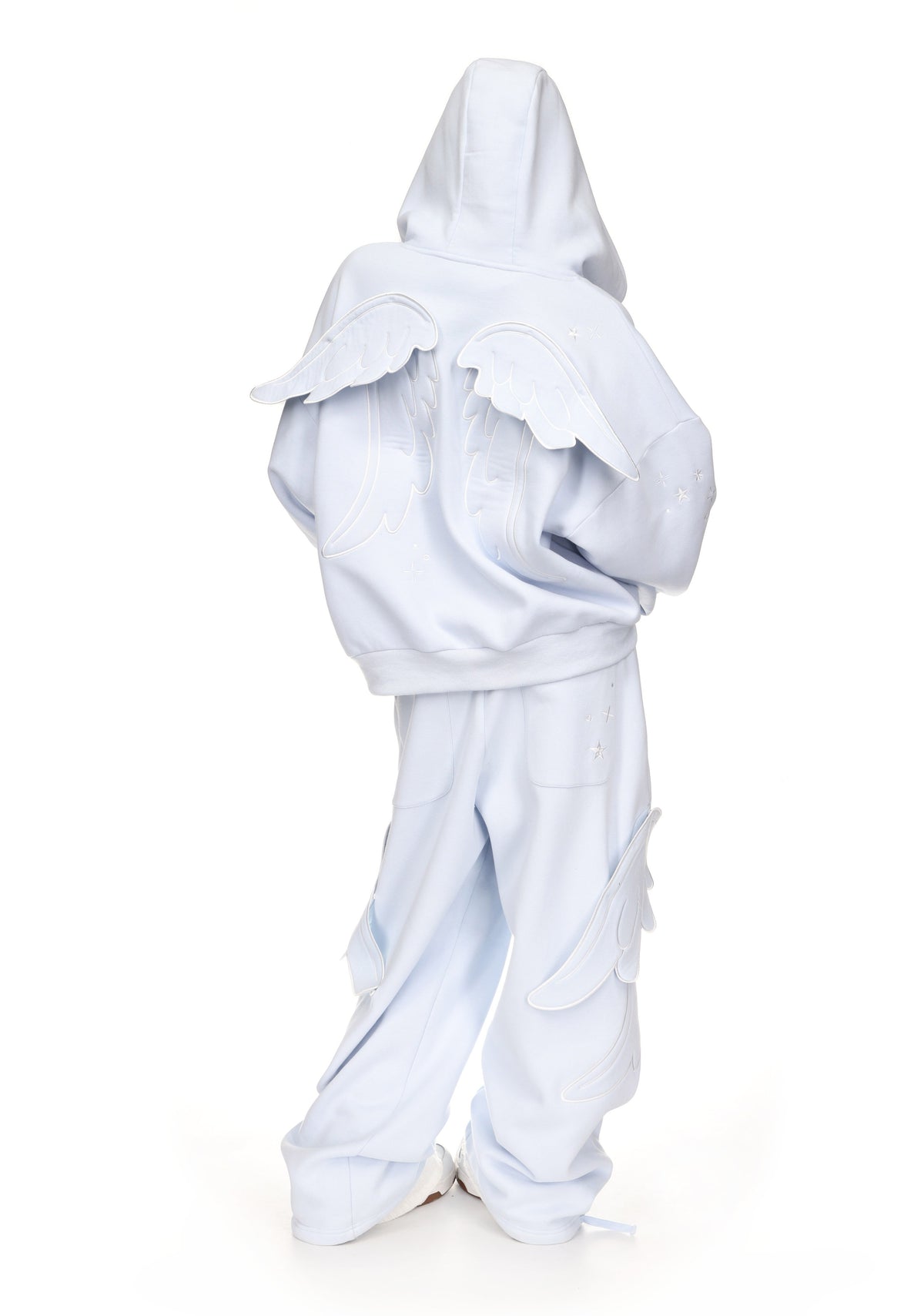 STITCH WINGS ZIP HOODIE BABY BLUE (DETACHABLE WINGS)