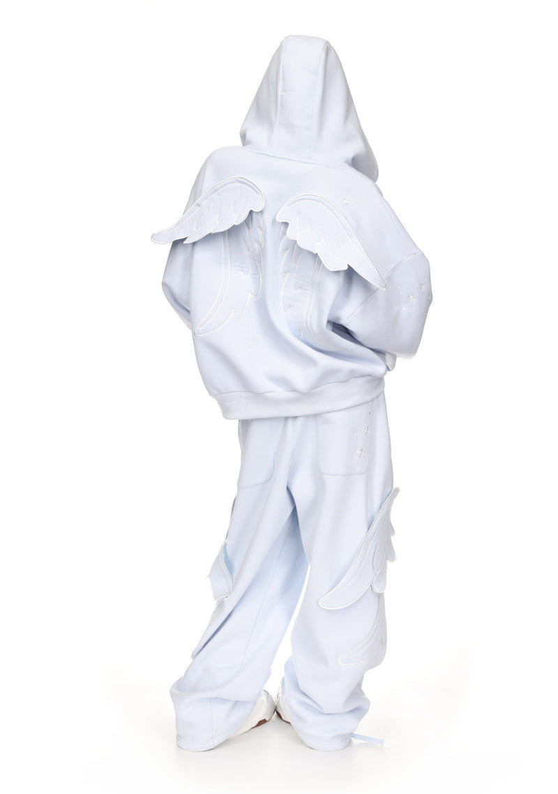 STITCH WINGS ZIP HOODIE BABY BLUE (DETACHABLE WINGS)