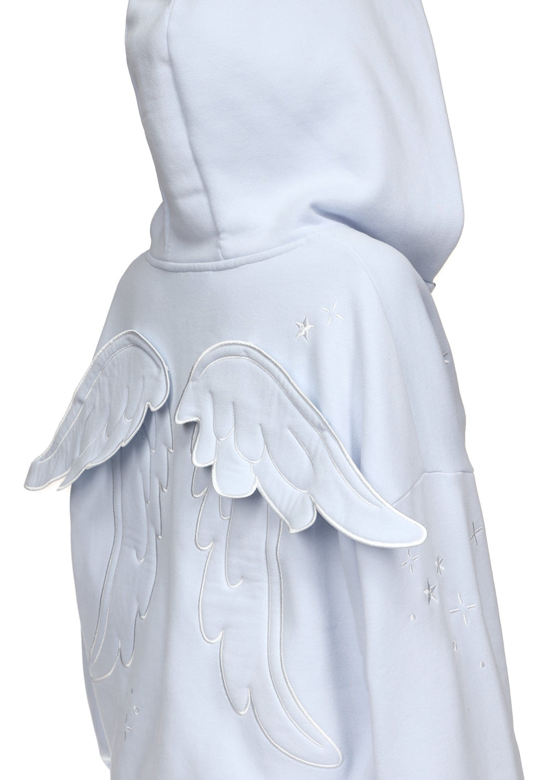 STITCH WINGS ZIP HOODIE BABY BLUE (DETACHABLE WINGS)