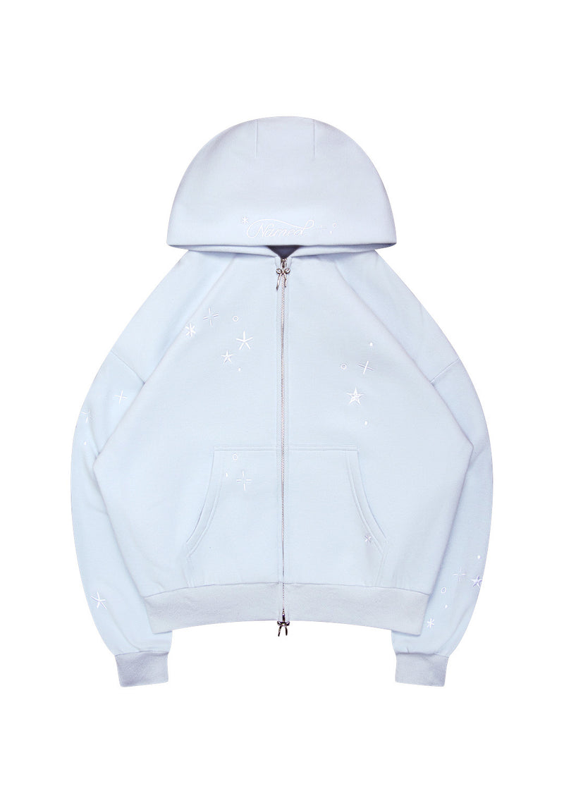 STITCH WINGS ZIP HOODIE BABY BLUE (DETACHABLE WINGS)