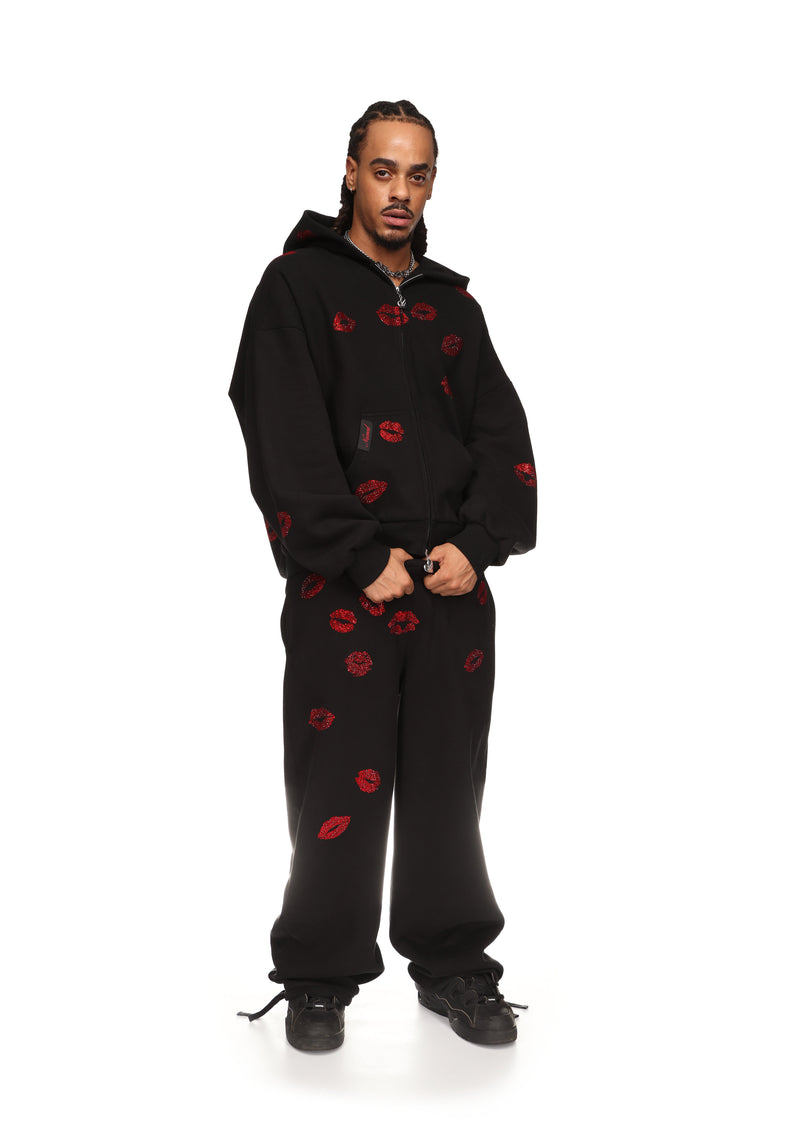 NEW IMAGE TEST - JPG - TEASE RHINESTONE KISS ZIP HOODIE