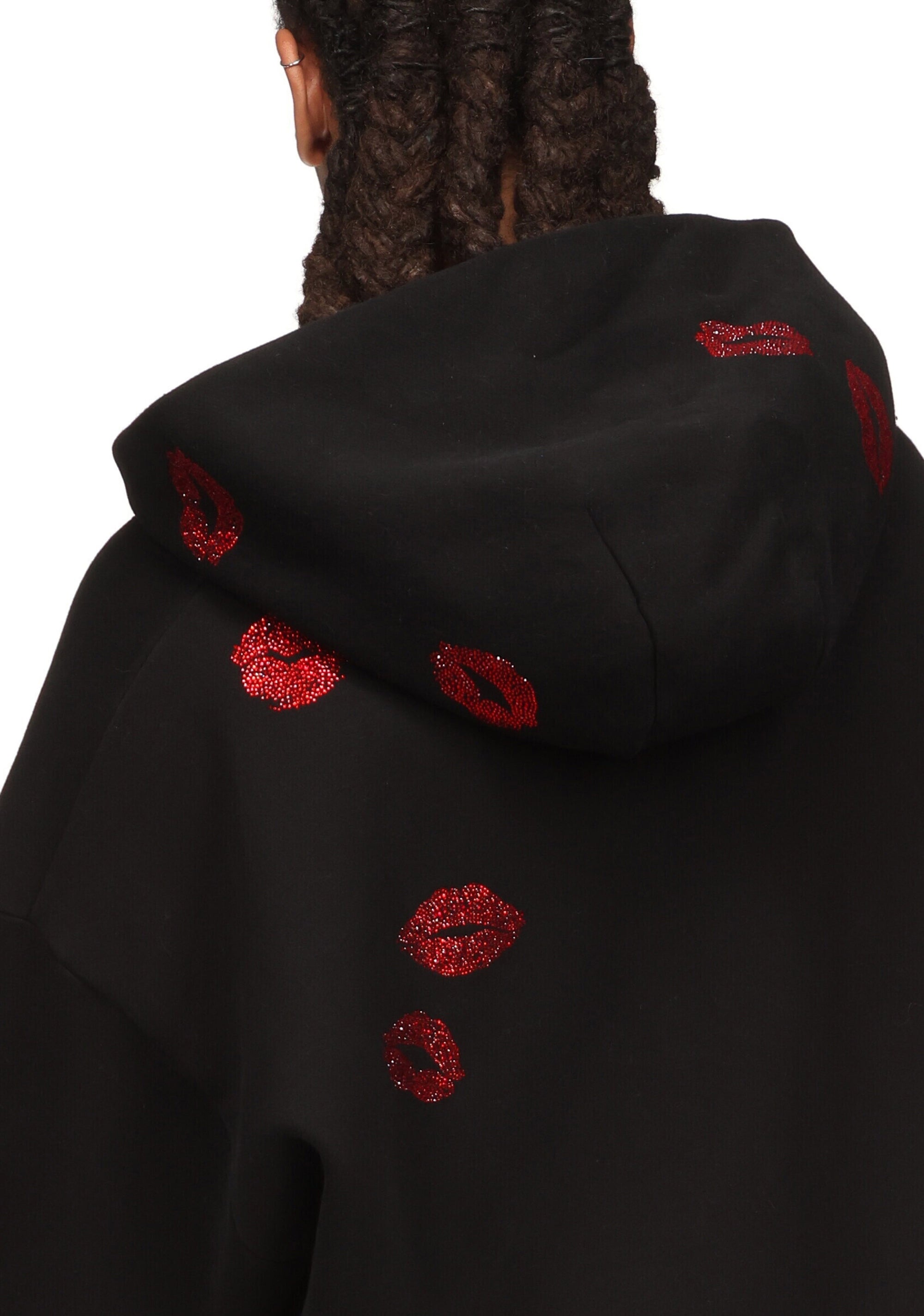 NEW IMAGE TEST - JPG - TEASE RHINESTONE KISS ZIP HOODIE