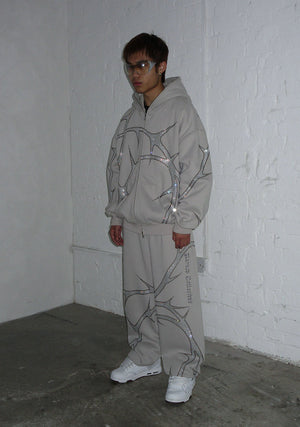 THORN RHINESTONE SWEATPANTS BONE