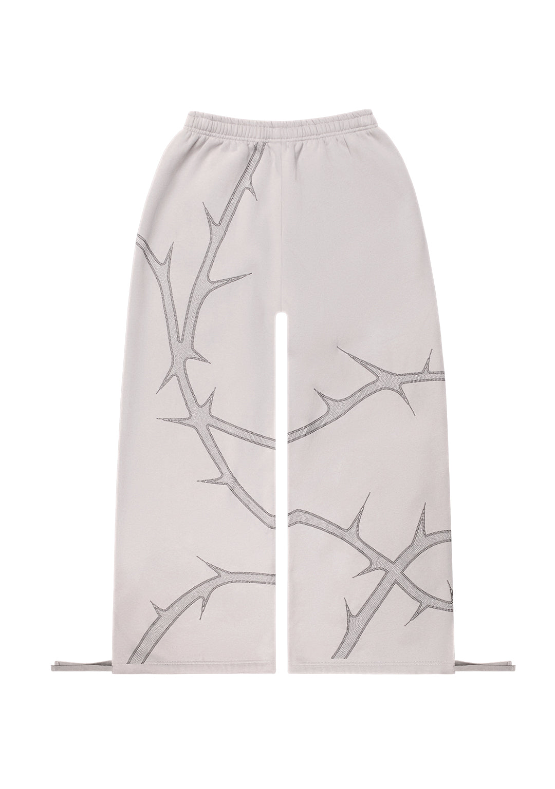 THORN STUDDED OVERSIZED SWEATPANTS SMOKE GREY