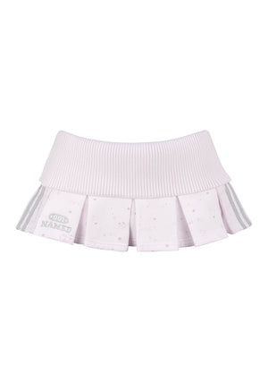 TREASURE PLEATED MINI SKIRT BABY PINK
