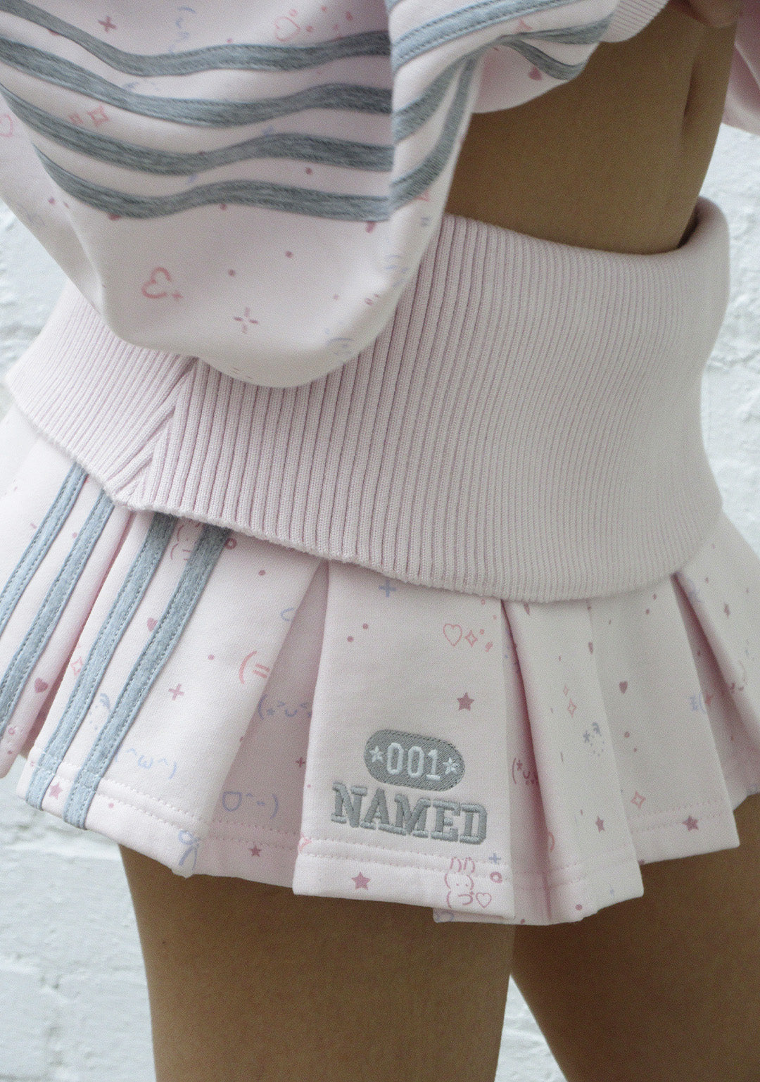 Malfunction Sporty Pleated Mini Skirt Baby Pink – NAMED COLLECTIVE®