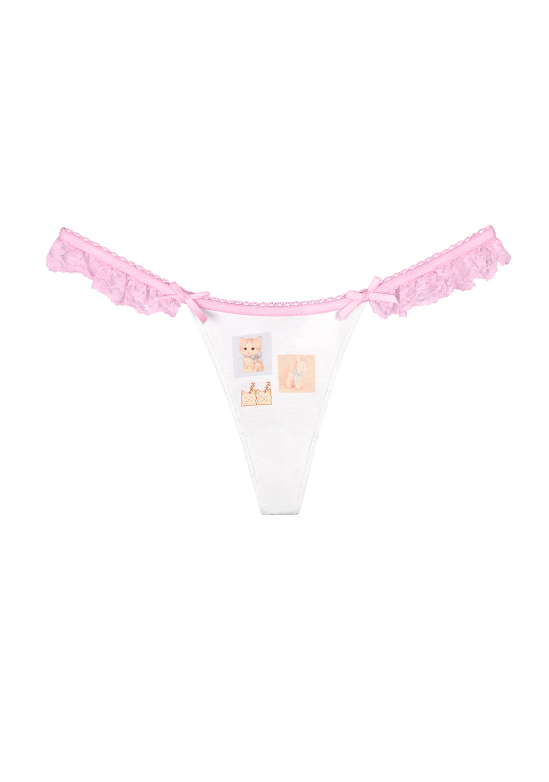 TRINKET MOTIF THONG WHITE