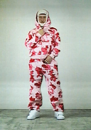 UNREALISTIC IDEALS CAMO ZIP HOODIE CANDY