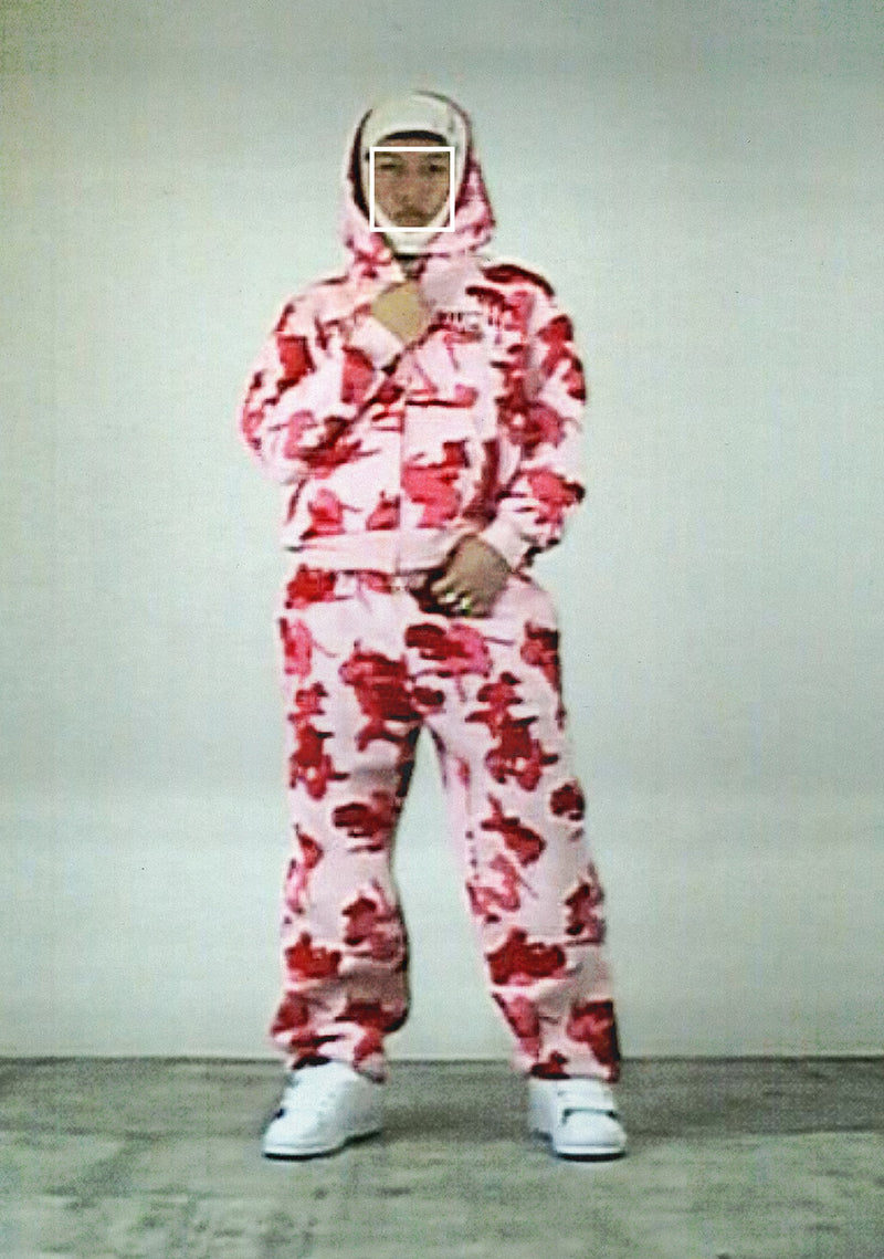 UNREALISTIC IDEALS CAMO ZIP HOODIE CANDY