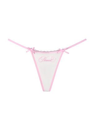 WHISPER CHARM MESH G-STRING WHITE