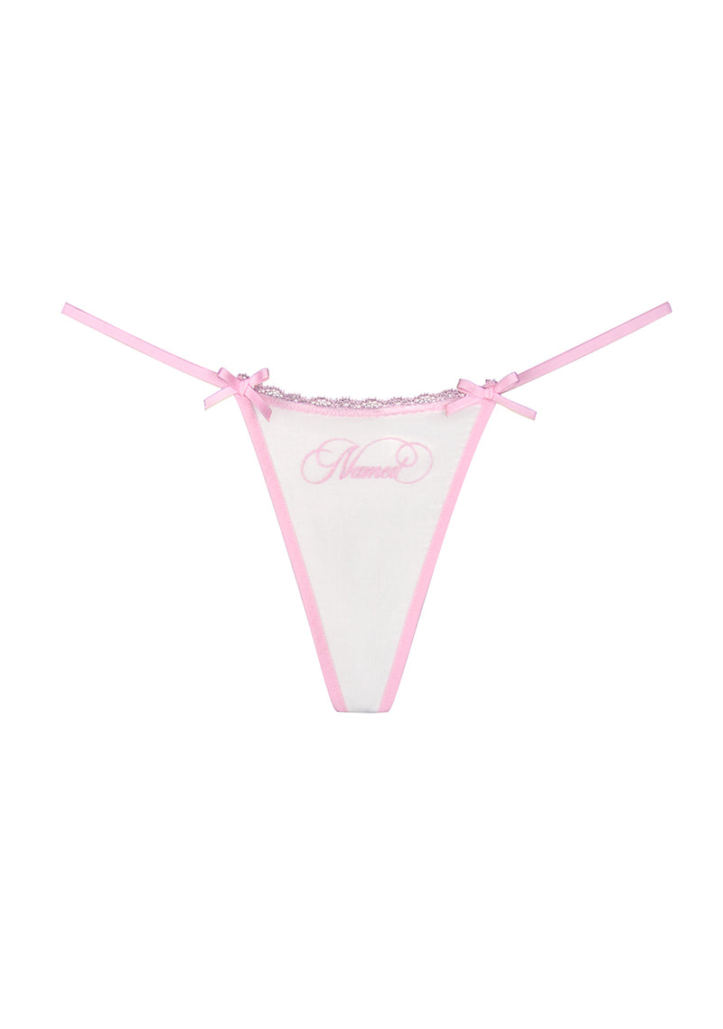 WHISPER CHARM MESH G-STRING WHITE