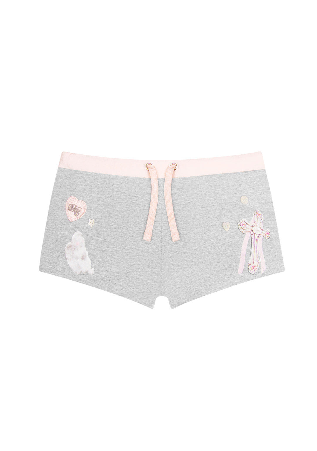 WHISPER MICRO HOTPANT SHORTS GREY MARL