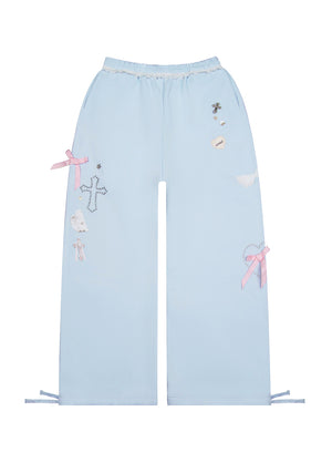 WHISPER OVERSIZED SWEATPANTS BABY BLUE