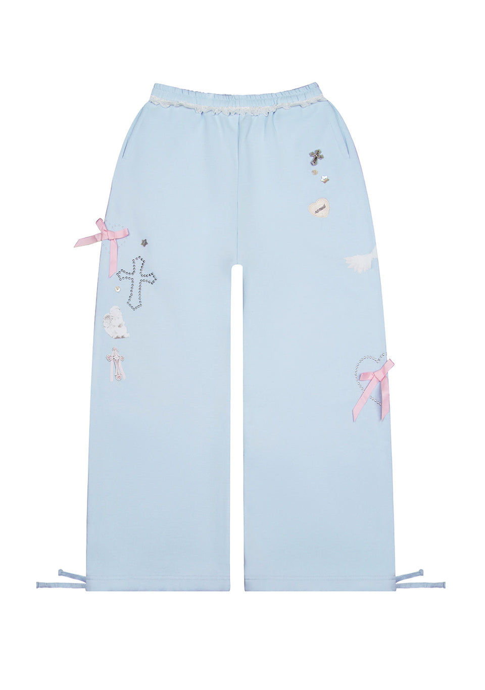 WHISPER OVERSIZED SWEATPANTS BABY BLUE