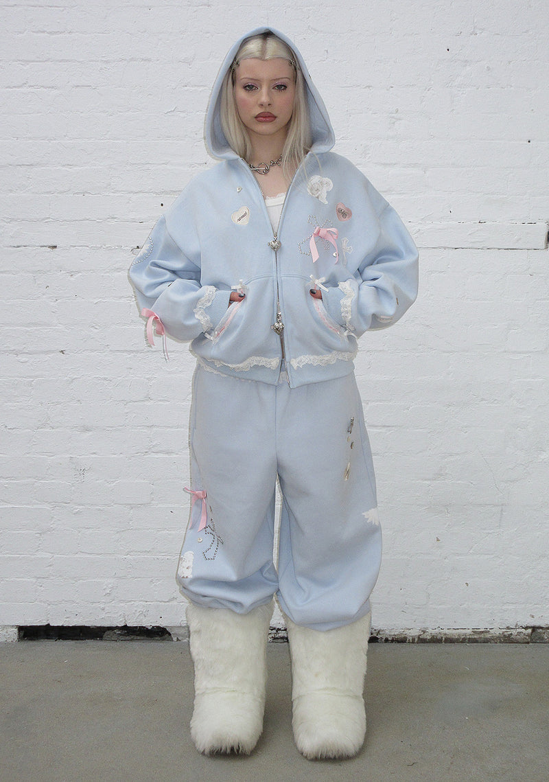 WHISPER OVERSIZED SWEATPANTS BABY BLUE
