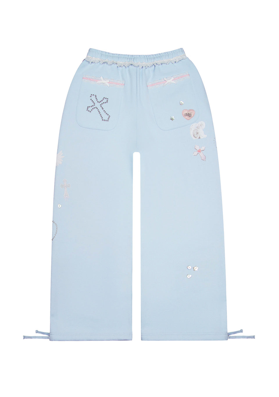 WHISPER OVERSIZED SWEATPANTS BABY BLUE