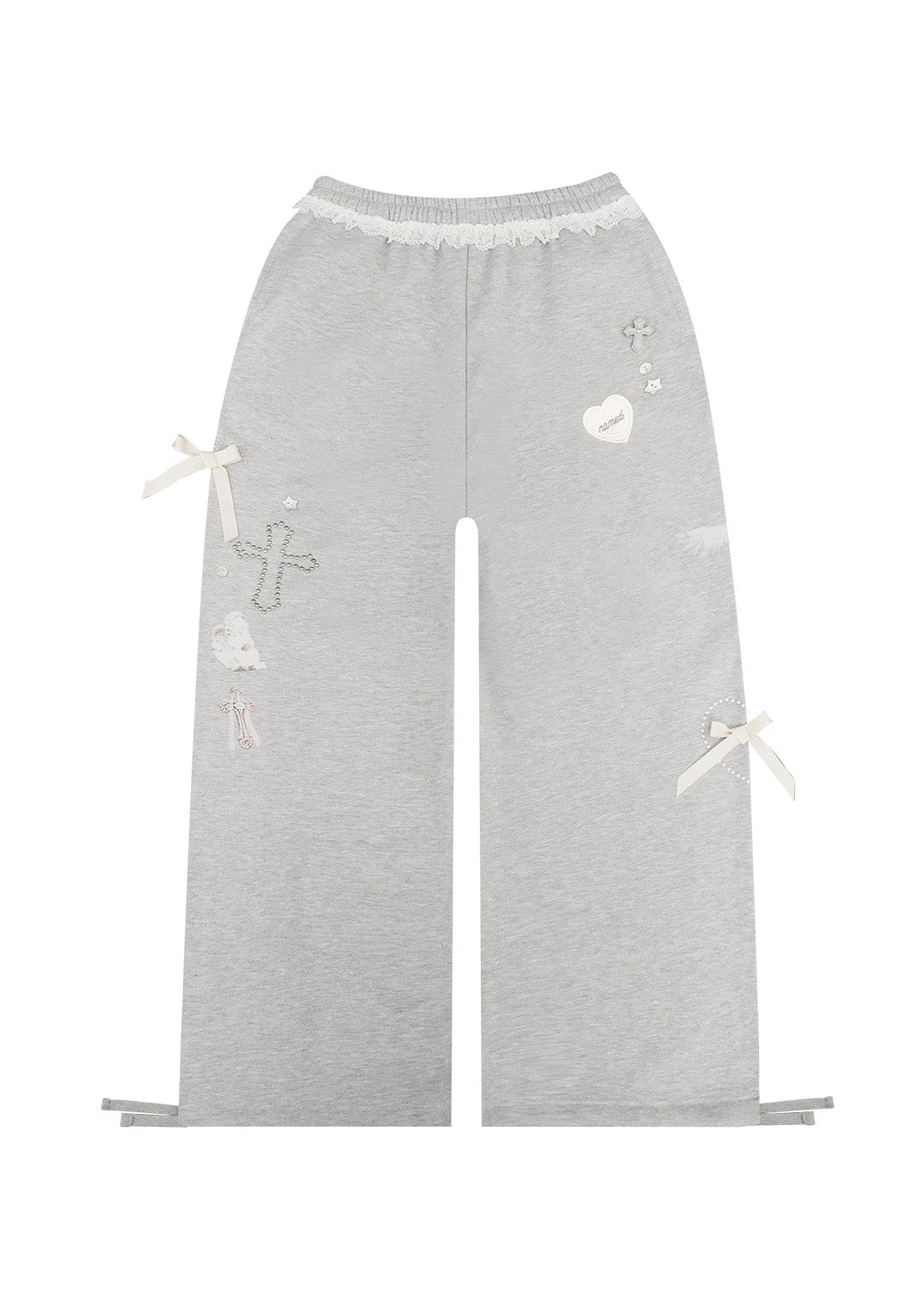 WHISPER OVERSIZED SWEATPANTS GREY MARL