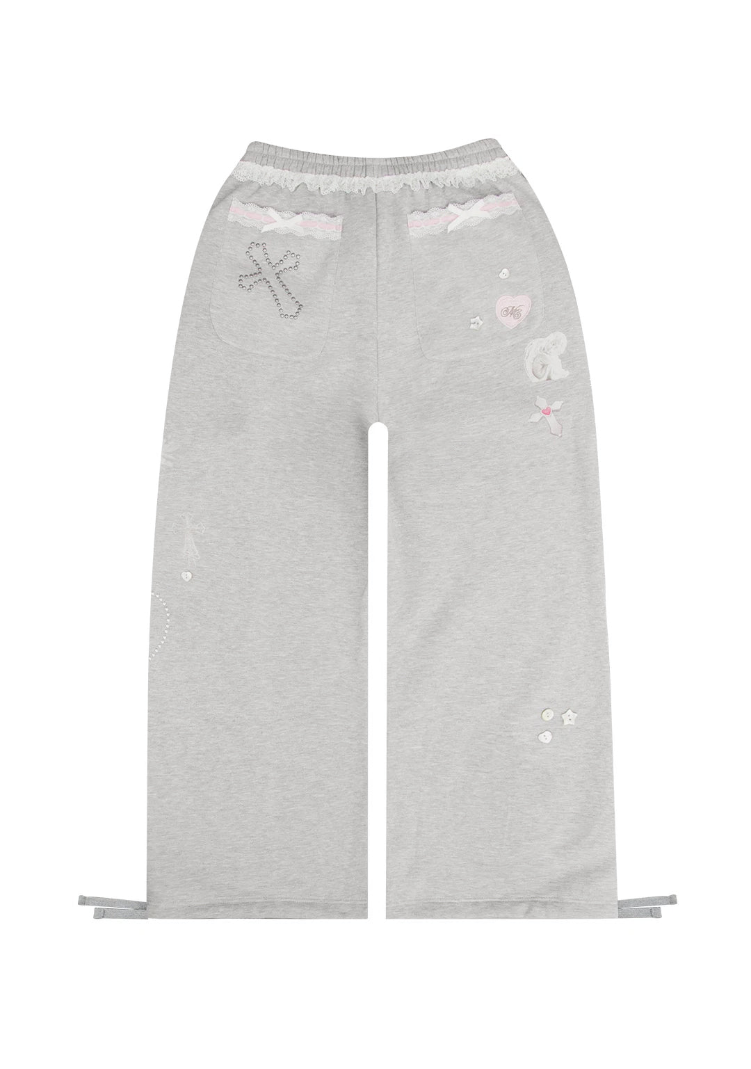 WHISPER OVERSIZED SWEATPANTS GREY MARL