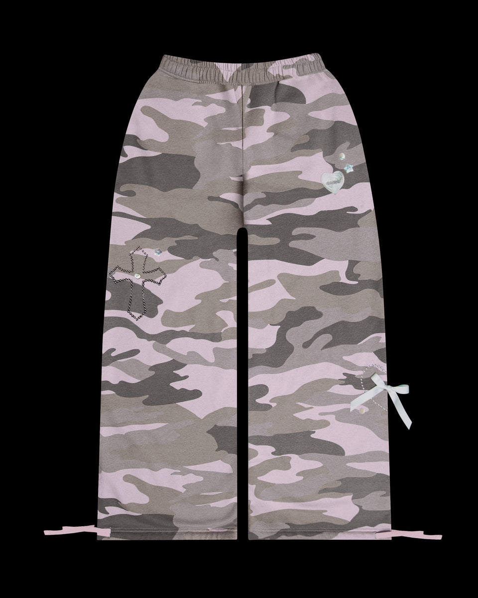 WHISPER OVERSIZED SWEATPANTS PASTEL CAMO