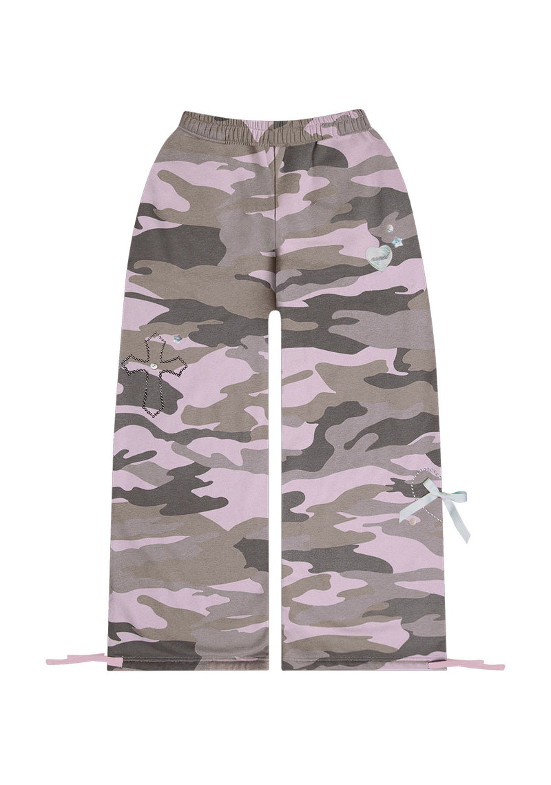 WHISPER OVERSIZED SWEATPANTS PASTEL CAMO