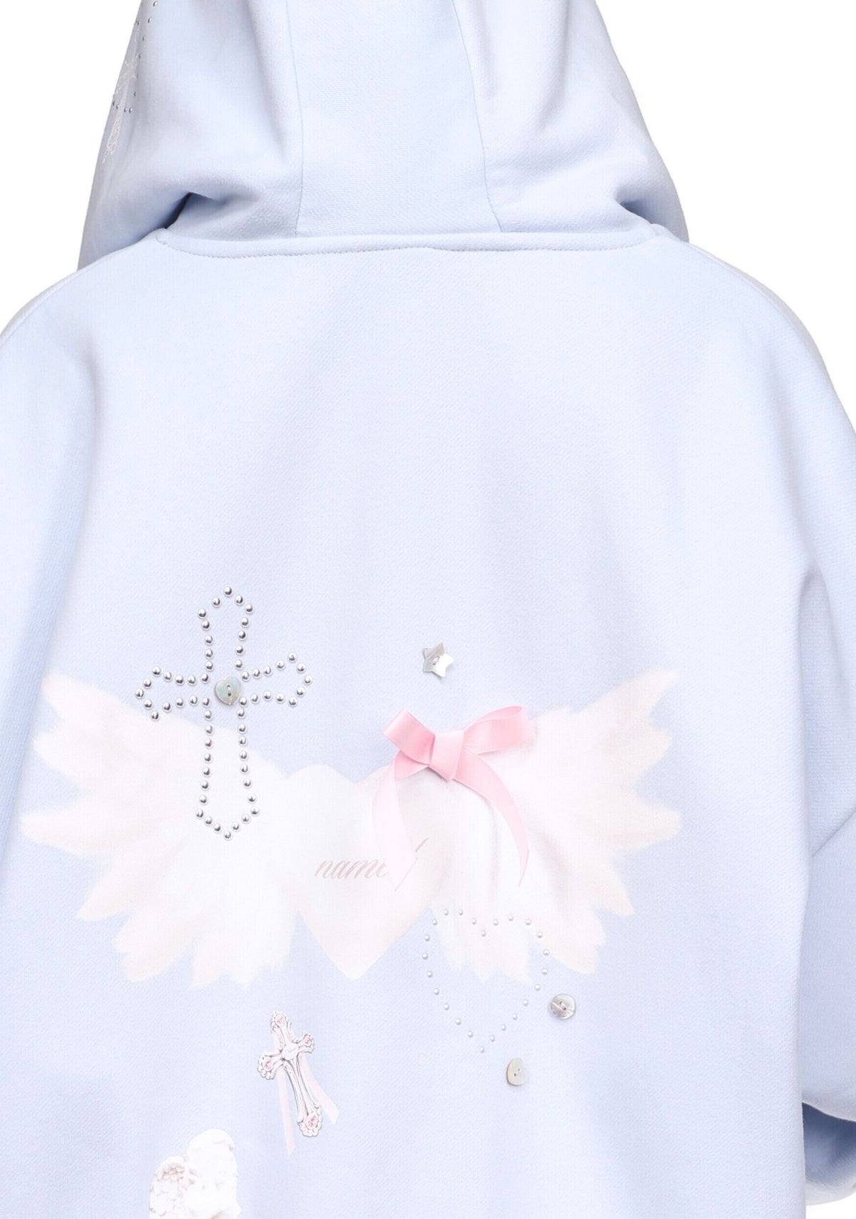 WHISPER ZIP HOODIE BABY BLUE