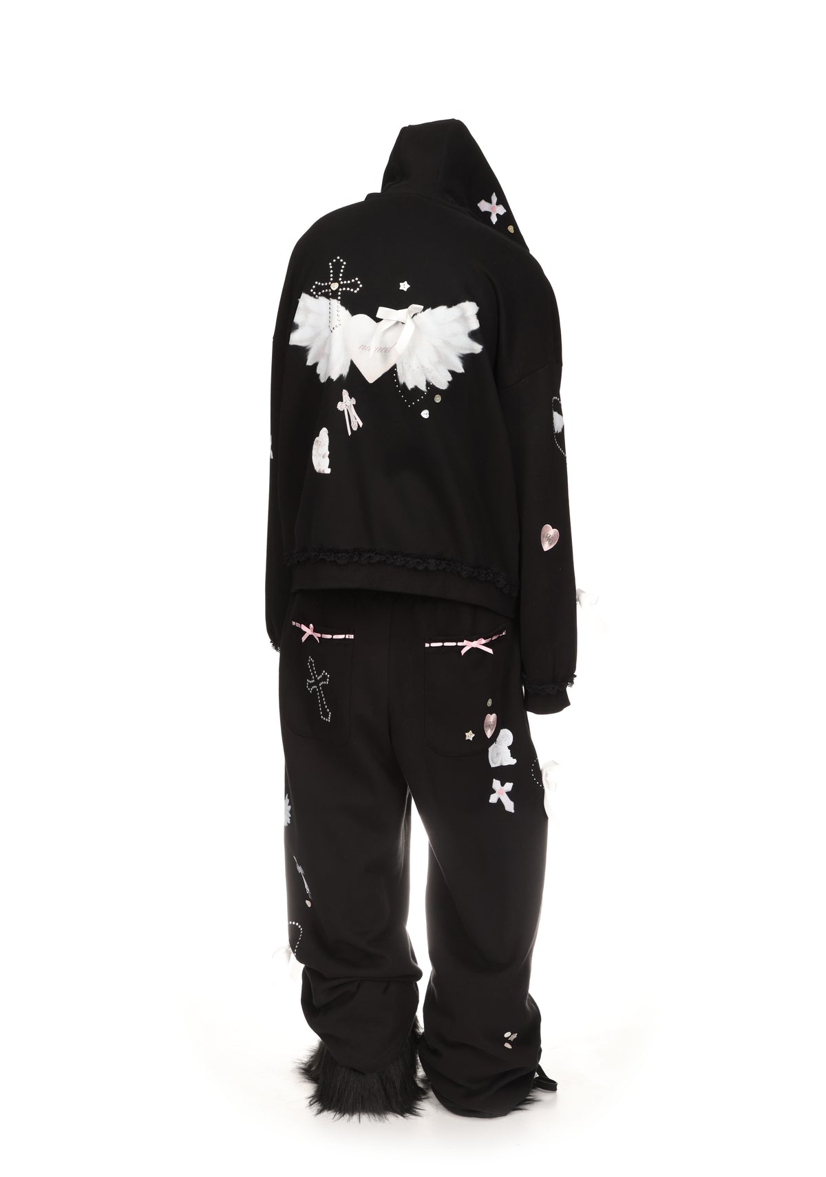 WHISPER ZIP HOODIE BLACK