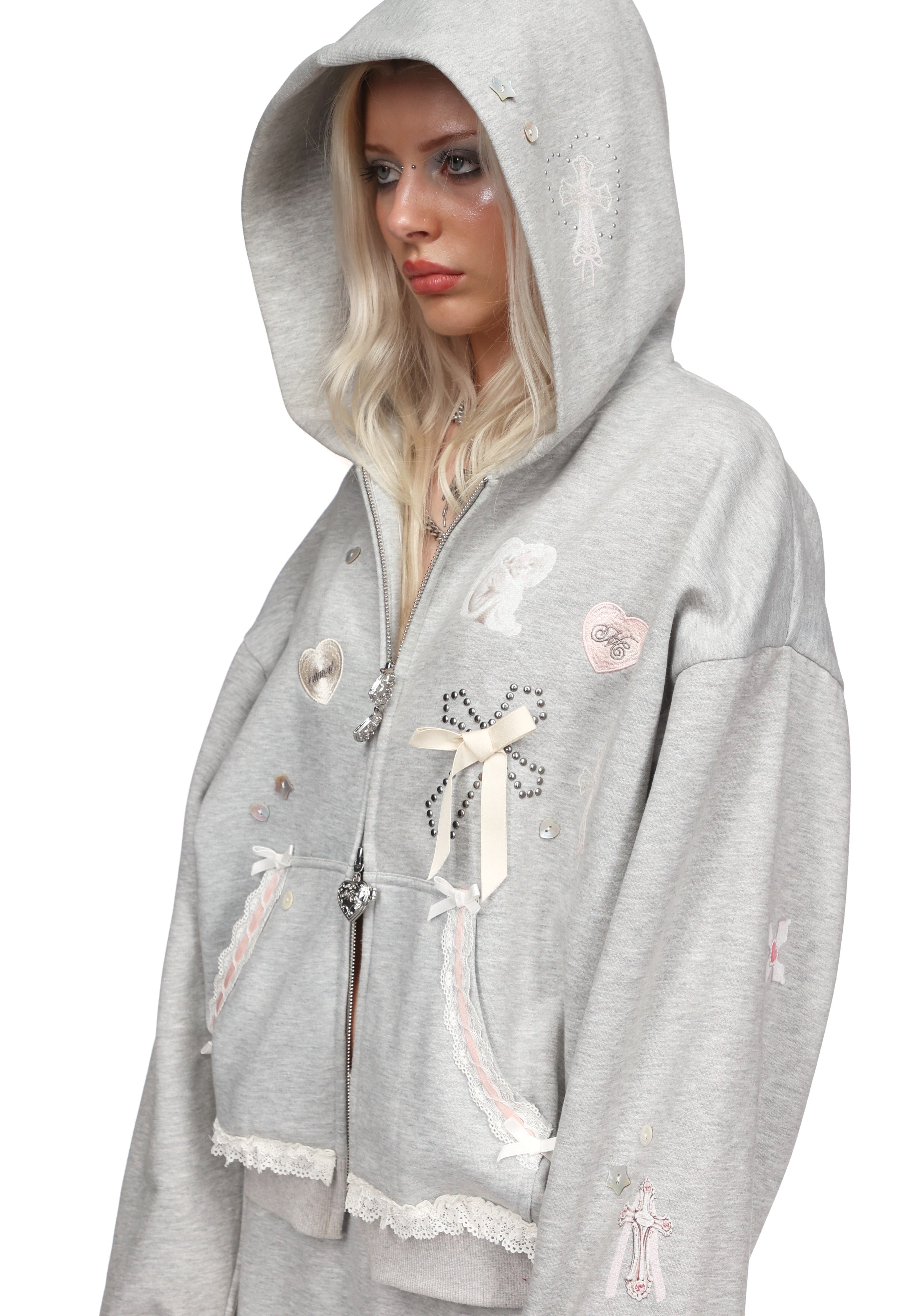 Whisper Zip Hoodie Grey Marl – NAMED COLLECTIVE®