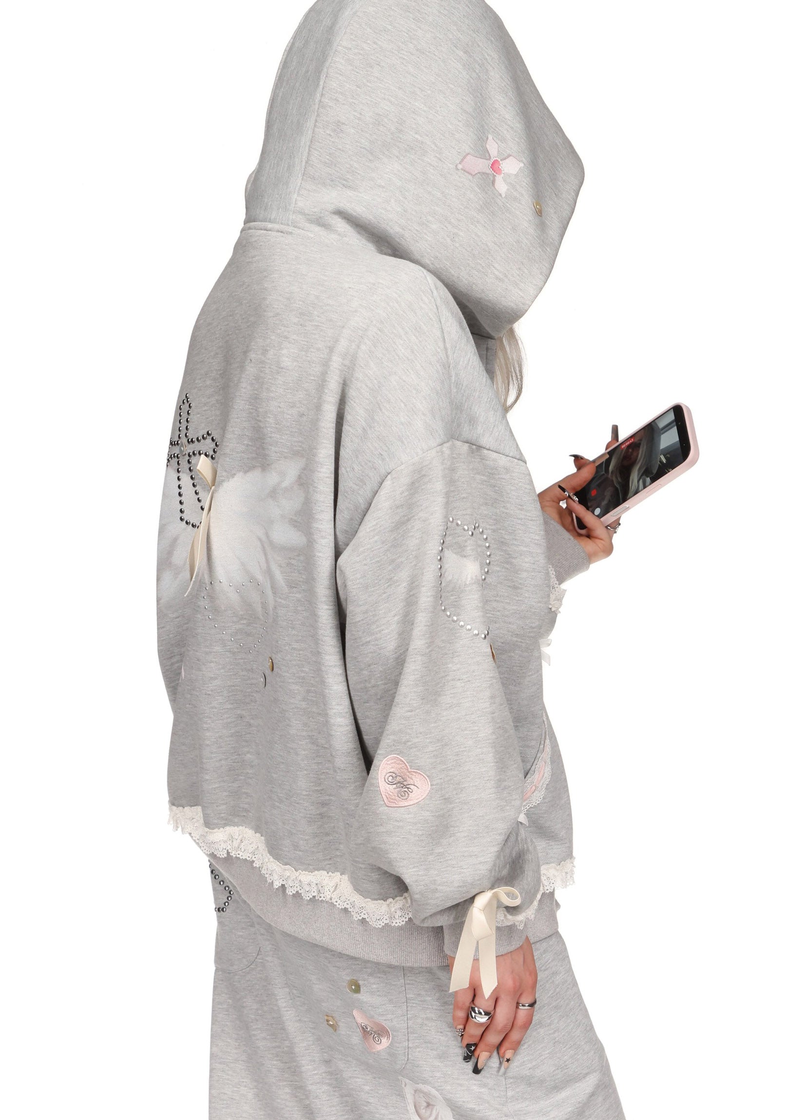 Whisper Zip Hoodie Grey Marl – NAMED COLLECTIVE®