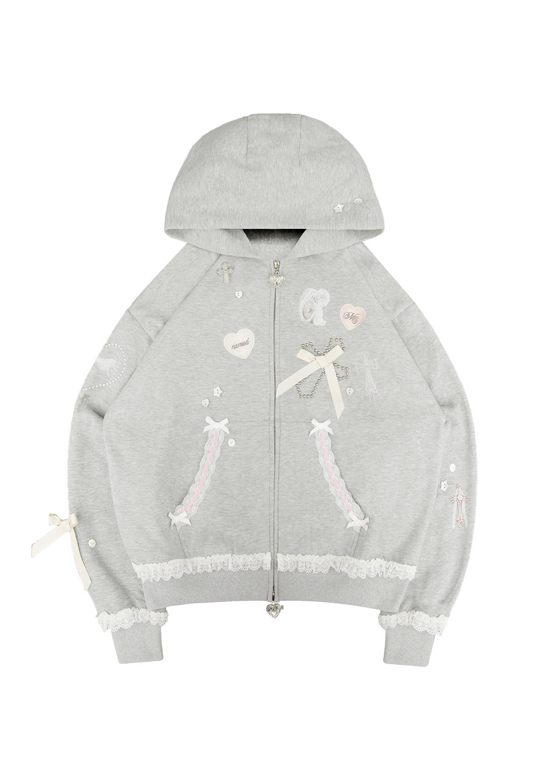 Whisper Zip Hoodie Grey Marl – NAMED COLLECTIVE®
