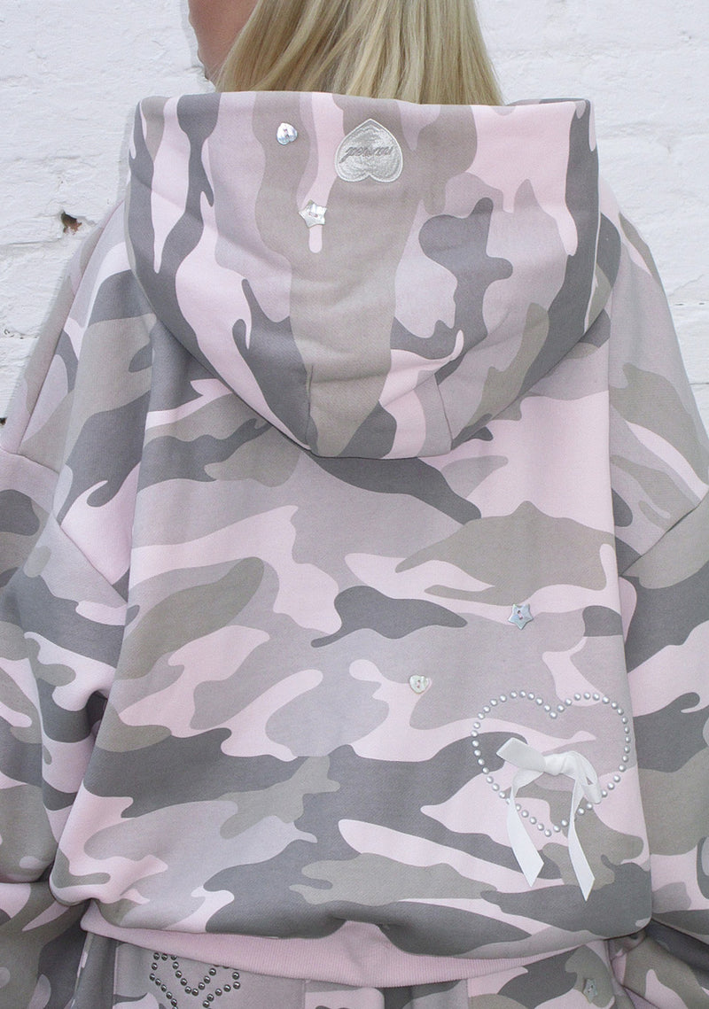 WHISPER ZIP HOODIE PASTEL CAMO