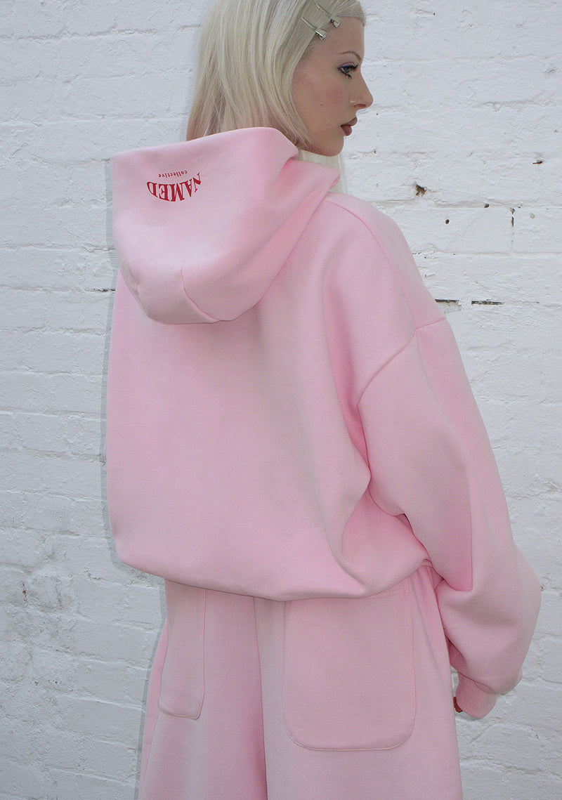 X-RATED OVERSIZED SWEATPANTS BABY PINK