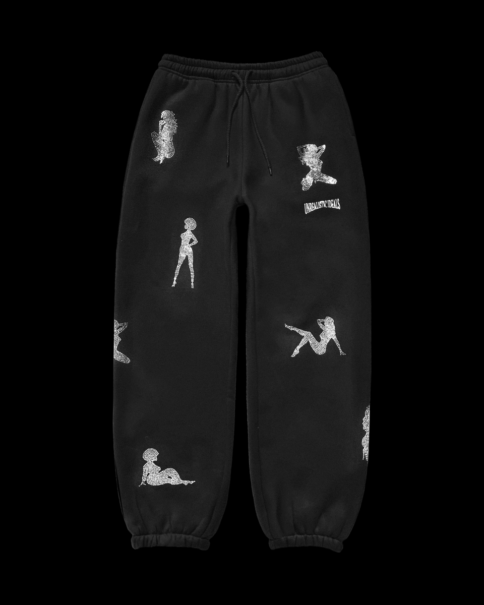 UNREALISTIC IDEALS SWEATPANTS BLACK