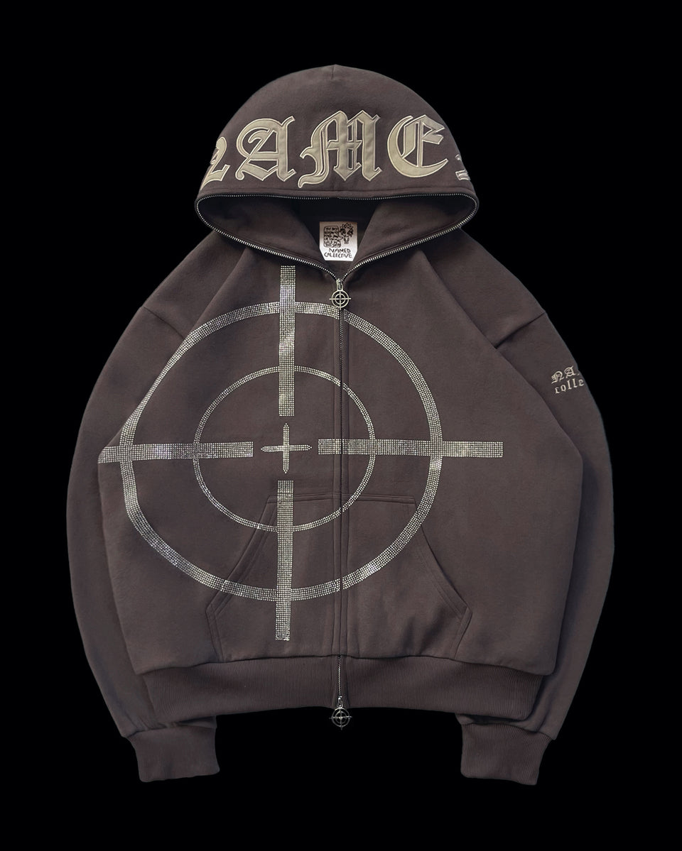 MISSION ZIP HOODIE TAUPE