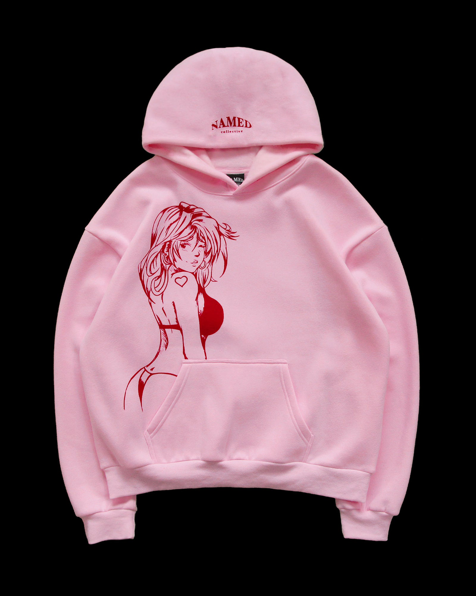 X-RATED HOODIE BABY PINK